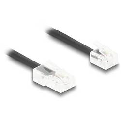 Delock telefonní kabel 2 m černá