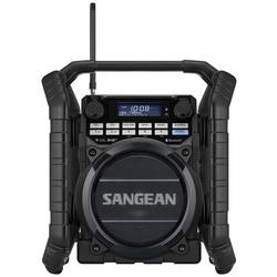 Sangean U-4 DBT+ A500422 odolné rádio, DAB+, FM, AUX, Bluetooth, USB, s USB nabíječkou, s akumulátorem, vodotěšné, nárazuvzdorné, černá