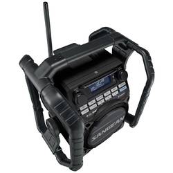 Sangean U-4 DBT+ A500422 odolné rádio, DAB+, FM, AUX, Bluetooth, USB, s USB nabíječkou, s akumulátorem, vodotěšné, nárazuvzdorné, černá