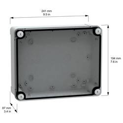 Schneider Electric PanelSeT TBS NSYTBS24198T skřínka na stěnu 84 x 194 x 241 x 87 ABS šedobílá (RAL 7035) 1 ks