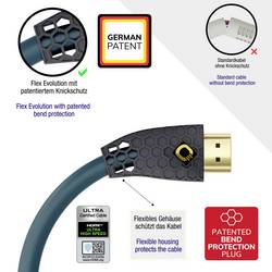 Oehlbach HDMI kabel Zástrčka HDMI-A, Zástrčka HDMI-A 3.00 m permanentní modrá , antracitová D1C92603 8K UHD HDMI kabel