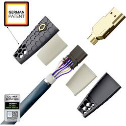 Oehlbach HDMI kabel Zástrčka HDMI-A, Zástrčka HDMI-A 3.00 m permanentní modrá , antracitová D1C92603 8K UHD HDMI kabel
