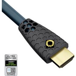 Oehlbach HDMI kabel Zástrčka HDMI-A, Zástrčka HDMI-A 3.00 m permanentní modrá , antracitová D1C92603 8K UHD HDMI kabel