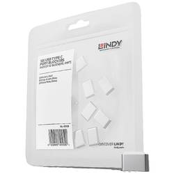LINDY Zámek k portu USB-C® sada 10 ks bílá zámek s klíčem bez klíče 40439