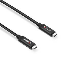 LINDY USB kabel USB 3.2 Gen2 USB-C ® zástrčka, USB-C ® zástrčka 3.00 m černá 43348