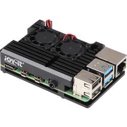 Joy-it Armor Case BLOCK ACTIVE SBC skříň Vhodné pro (vývojové sady): Raspberry Pi® včetně aktivního chladiče černá
