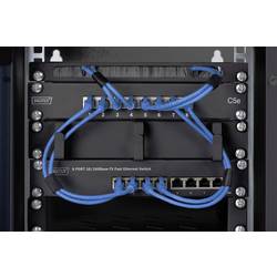 Digitus DN-10-TRAY-1-B 10 palec přístrojová police pro datové skříně s větracími drážkami, perforované Vhodné pro hloubku skříně: od 300 mm černá (RAL 9005)