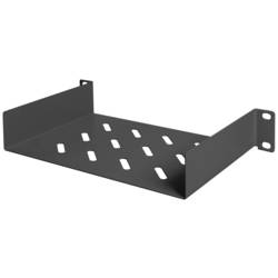 Digitus DN-10-TRAY-1-B 10 palec přístrojová police pro datové skříně s větracími drážkami, perforované Vhodné pro hloubku skříně: od 300 mm černá (RAL 9005)