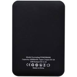 SunnyBag compact10000 powerbanka 10000 mAh Li-Ion černá Indikátor stavu