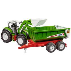 bruder Traktor ROADMAX s čelním nakladačem a klopným přívěškem hotový model Model zemědělského stroje