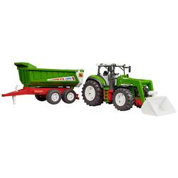 bruder Traktor ROADMAX s čelním nakladačem a klopným přívěškem hotový model Model zemědělského stroje