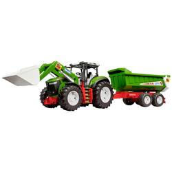 bruder Traktor ROADMAX s čelním nakladačem a klopným přívěškem hotový model Model zemědělského stroje