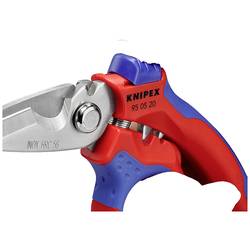 Knipex Zahnuté elektrikářské nůžky s vícesložkovými potahy, zesílenými skelnými vlákny, 160 mm 95 05 20 SB