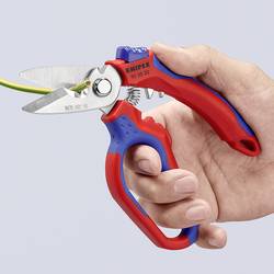 Knipex Zahnuté elektrikářské nůžky s vícesložkovými potahy, zesílenými skelnými vlákny, 160 mm 95 05 20 SB