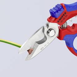 Knipex Zahnuté elektrikářské nůžky s vícesložkovými potahy, zesílenými skelnými vlákny, 160 mm 95 05 20 SB