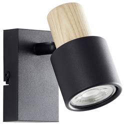 Brilliant Pini 10145/76 nástěnné světlo GU10 černá, dřevo