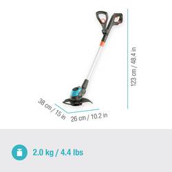 GARDENA EasyCut 23/18V P4A solo akumulátor strunová sekačka bez akumulátoru