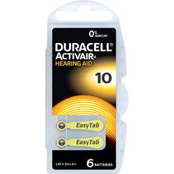 Duracell Activair 10 Baterie do naslouchátek ZA 10 zinko-vzduchová 90 mAh 1.45 V 6 ks