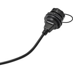 TRU COMPONENTS Vestavná zásuvka USB 2.0 typ A zásuvka, vestavná 50 cm IP67 Množství: 1 ks