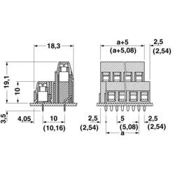 Phoenix Contact 1726118 dvojřadá svorka 1.50 mm² Pólů 8 zelená 1 ks