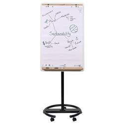 Legamaster mobilní flipchart SKETCH INFINITE (š x v x h) 690 x 2050 x 640 mm bílá, dřevo, černá omyvatelný, popisovatelný, výškově nastavitelný, vč. držáku