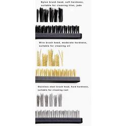 TOOLCRAFT drátěný kartáč nerezová ocel, Nylon, mosaz 170 mm 1 sada