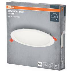 OSRAM HOMELIGHTING 4099854445248 Downlight Slim 225mm 22W 4000K LED stropní svítidlo, LED, pevně vestavěné LED, 22.00 W, bílá