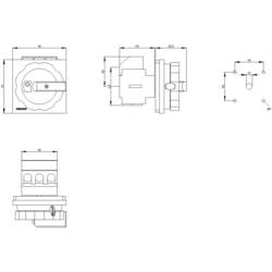 červená, žlutá 3pólový 35 mm² 63 A 690 V/AC Siemens 3LD25040TK53