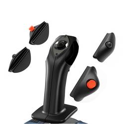 Thrustmaster TCA X Airbus Edition joystick k leteckému simulátoru na sluchátka (jack 3,5 mm), USB-A, USB-C® PC, Xbox One, Xbox Series S, Xbox Series X modrá