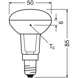 OSRAM HOMELIGHTING 4058075125940 LED Energetická třída (EEK2021) G (A - G) E14 žárovka 5.9 W = 60 W teplá bílá (Ø x d) 50 mm x 85 mm stmívatelná 1 ks