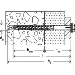 Fischer 536185 SXRL 10 x 100 FUS K NV hmoždinka s dlouhým dříkem 100 mm 1 sada