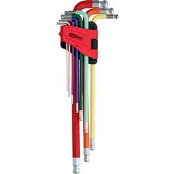 KS Tools 1513222 inbus sada klíčů 1.5 mm, 2 mm, 2.5 mm, 3 mm, 4 mm, 5 mm, 6 mm, 8 mm, 10 mm 9dílná