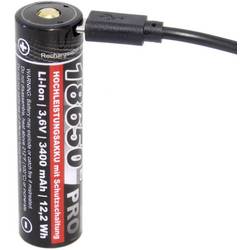 kraftmax Pro USB USB-C® akumulátor 18650 Li-Ion 3.6 V 3400 mAh 1 ks
