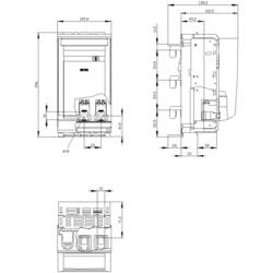 Siemens 3NP11331BC20 výkonový odpínač pojistky 3pólový 160 A 690 V/AC 1 ks