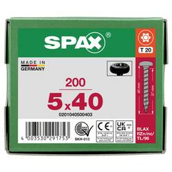 SPAX 0201040500403 půlkulaté šrouby 5 mm 40 mm T-STAR plus ocel 200 ks