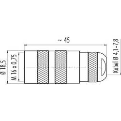 binder 99 5102 40 02 99 5102 40 02-20 Kabelová zásuvka, 1 ks