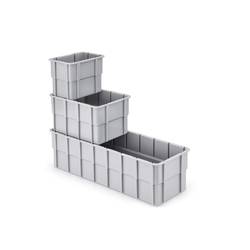 Alutec 75230 vkládací krabice , stohovatelné, (d x š x v) 362 x 131 x 101 mm, šedá, 1 ks