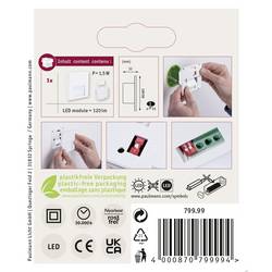 Paulmann 79999 Tsaro eckig 80x36mm Nástěnné vestavné svítidlo, LED, 1 W, bílá (matná)