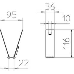 OBO Bettermann 6357506 montážní příslušenství (d x š) 116 mm x 100 mm 1 ks