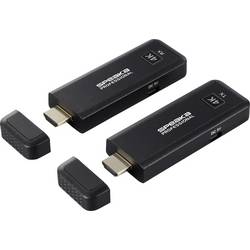 SpeaKa Professional SP-TR-450 HDMI bezdrátový přenos (sada) 50 m 2.4 GHz, 5 GHz 3840 x 2160 Pixel integrovaný LED ukazatel