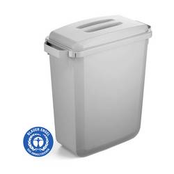 Durable DURABIN ECO 1800503050 odpadkový koš, 60 l, plast, (d x š x v) 282 x 590 x 600 mm, šedá, 1 ks