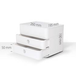 HAN SMART-BOX PLUS ALLISON 1100-19 box se zásuvkami černá, šedá, bílá Počet zásuvek: 2