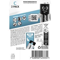 Energizer Max Plus baterie malé mono C alkalicko-manganová 1.5 V 2 ks