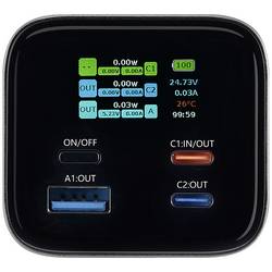 VOLTCRAFT VC-C909 powerbanka 27000 mAh Dodávka energie 3,1 Li-Ion;černostříbrnáIndikátor stavu