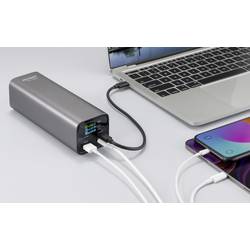 VOLTCRAFT VC-C909 powerbanka 27000 mAh Dodávka energie 3,1 Li-Ion;černostříbrnáIndikátor stavu