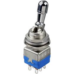 APEM 12146A-2V 12000 Serie páčkový spínač 2x zap/zap s aretací 1 ks