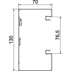 OBO Bettermann 6277400 instalační lišta (d x š) 2000 mm x 130 mm 1 ks čistě bílá