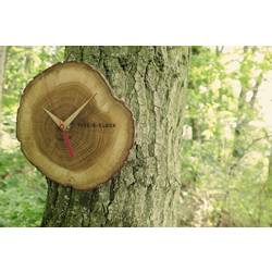 TFA Dostmann 60.3046.08 Quartz nástěnné hodiny 17.2 cm x 18 cm x 4 cm, dub, dřevo, masiv