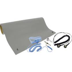 Quadrios sada ESD podložky na stůl šedá (d x š) 600 mm x 900 mm
