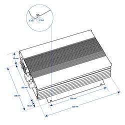 Mascot Battery měnič napětí 9987, 1000 W, 24 V/DC -> 230 V/AC